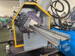 Rack ZS Beam Roll Forming Machine in successful testing running for Indian Customer